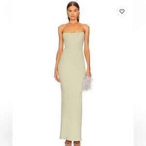 Revolve Briggs Gown in Sage Green